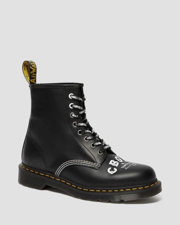 Botas Con Cordones Dr Martens 1460 Cbgb Smooth Cuero Para Mujer DR8141X